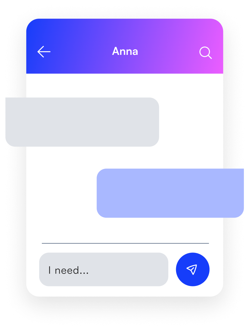 Conversation by text with Anna preview