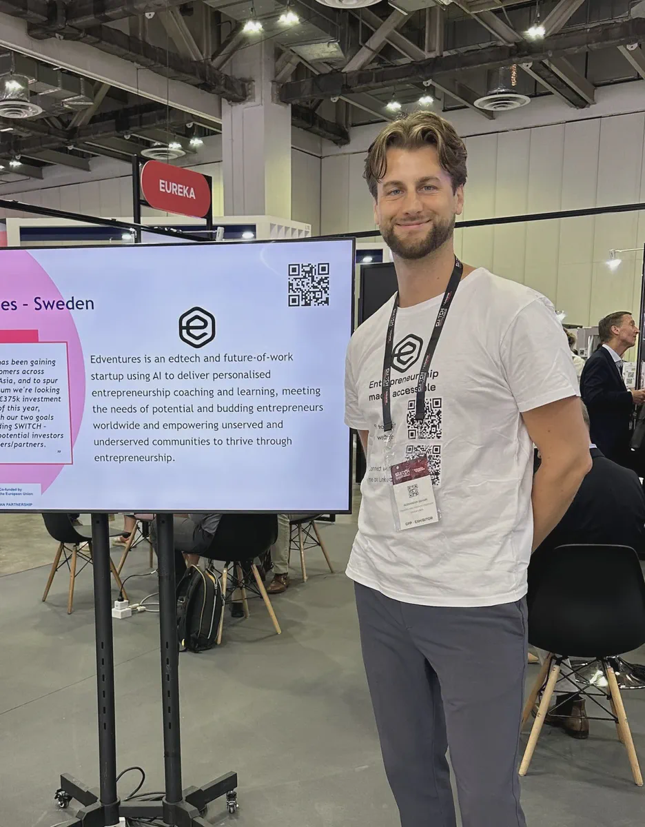 Edventures booth at SWITCH in Singapore 2024